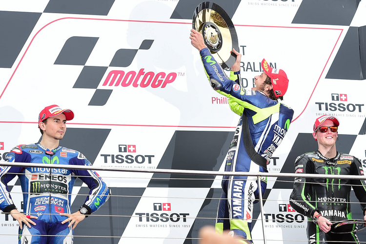 Überglücklich: Rossi feierte seinen zweiten Saisonsieg
