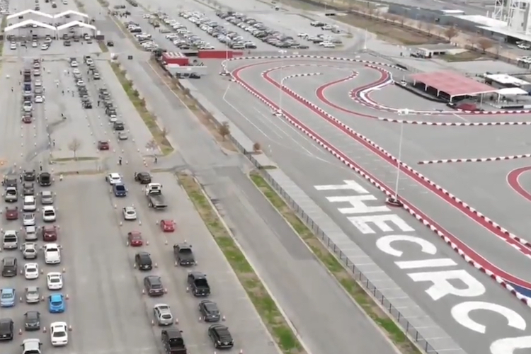 Am Circuit of the Americas wird derzeit geimpft statt Gas gegeben 