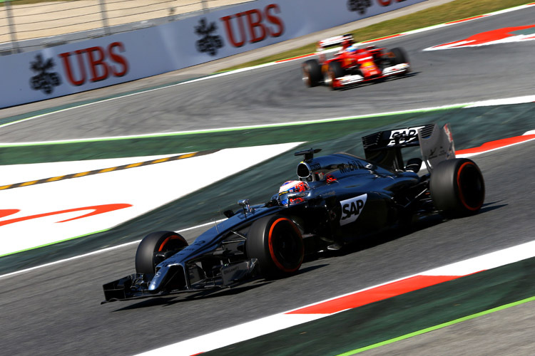 Jenson Button sorgte im ersten freien Training zum Spanien-GP für eine Überraschung