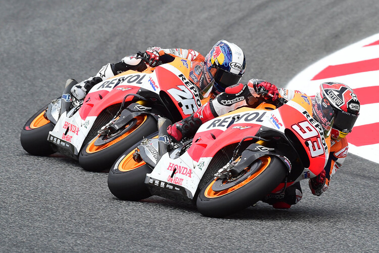 Marc Márquez (93) vor Dani Pedrosa (26)