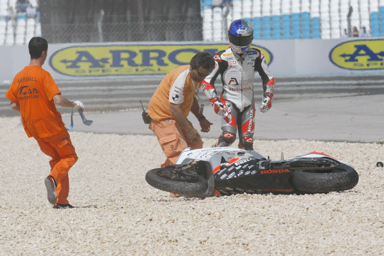 Der Sturz in Portimao kostete Eugene Laverty viele Punkte