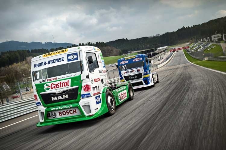 Renn-Trucks auf dem Red Bull Ring