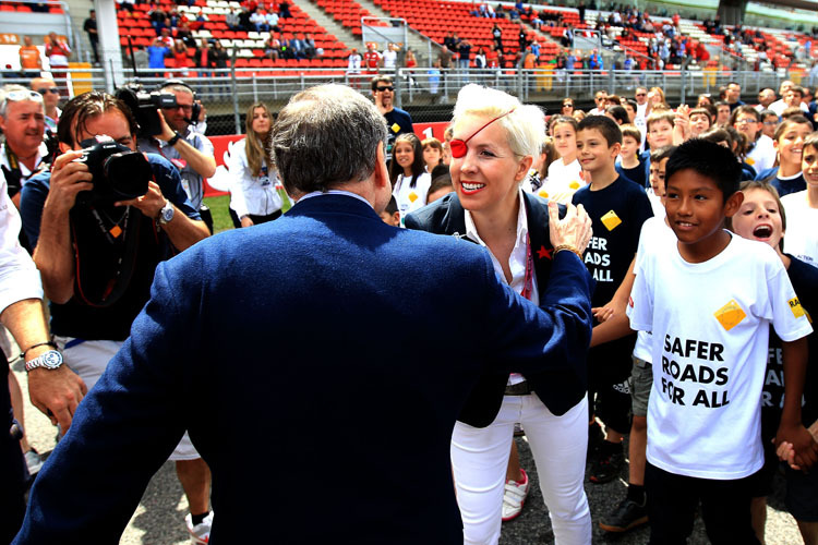 Maria de Villota beim Spanien-GP: Seit ihrem Unfall setzt sich die Frischvermählte für mehr Sicherheit auf öffentlichen Strassen ein