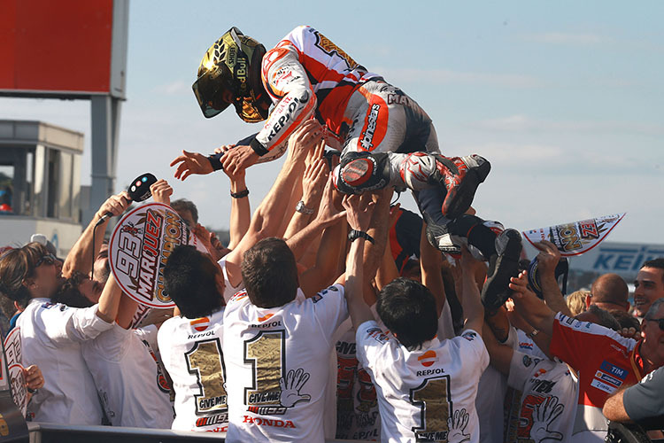 Marc Márquez feierte in Motegi seinen dritten MotoGP-Titel