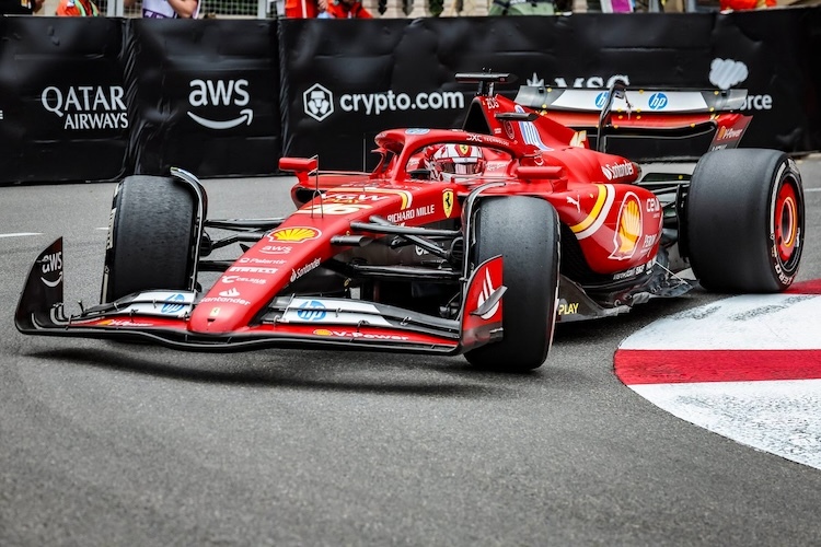 Charles Leclerc im Ferrari