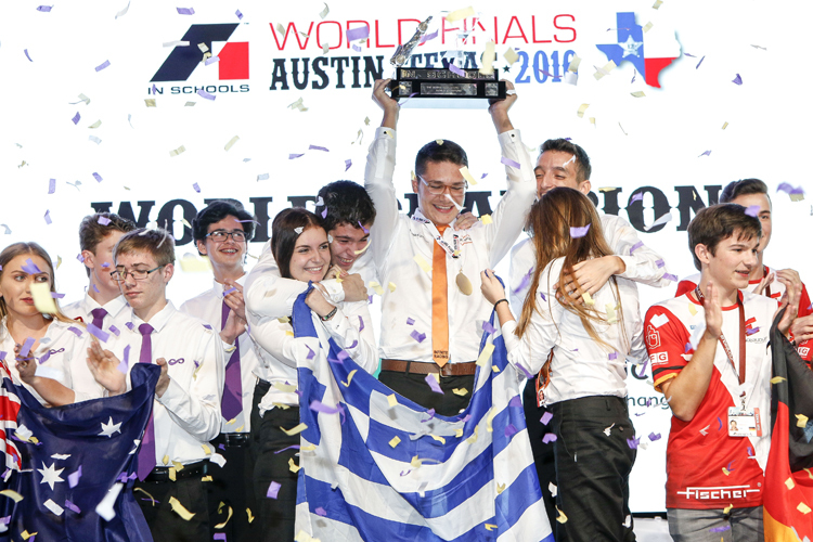 Das Team Infinite aus Griechenland setzte sich beim «F1 in School»-Finale durch