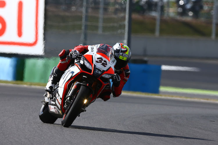 Auch Lorenzo Savadori haderte mit der Abstimmung seiner Aprilia RSV4 