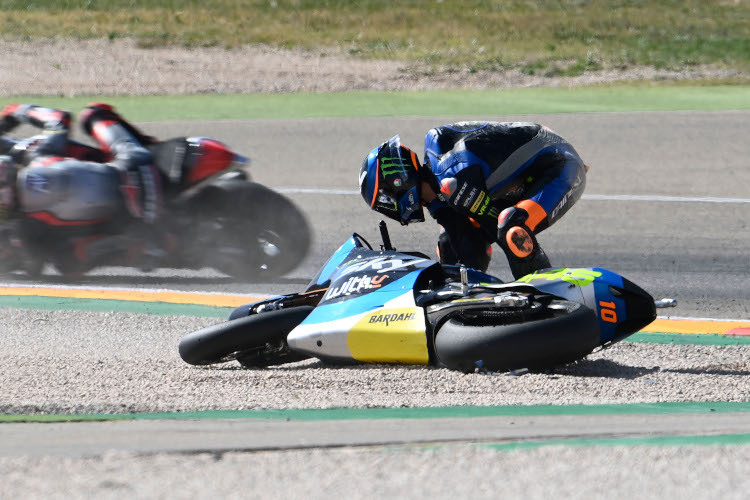 Luca Marini warf die WM-Führung in Aragón schon in der dritten Runde weg