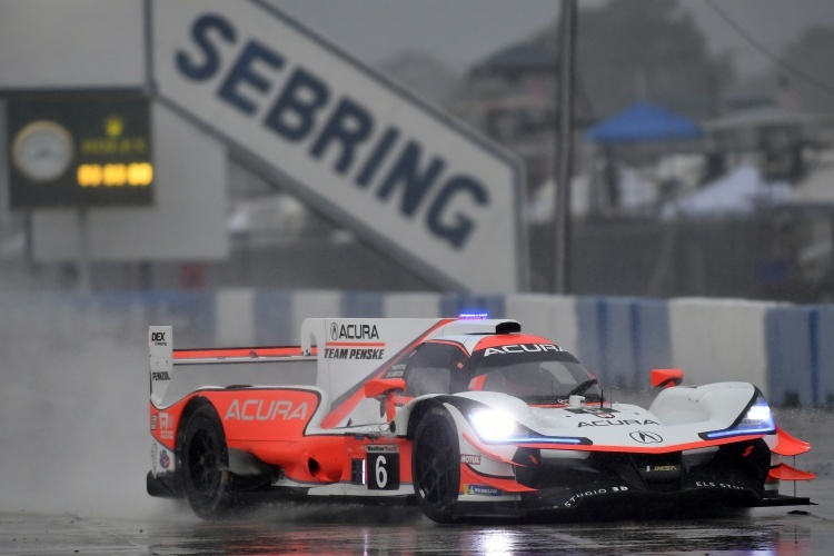 Probleme im Regen für den Acura DPi bei den 12h von Sebring