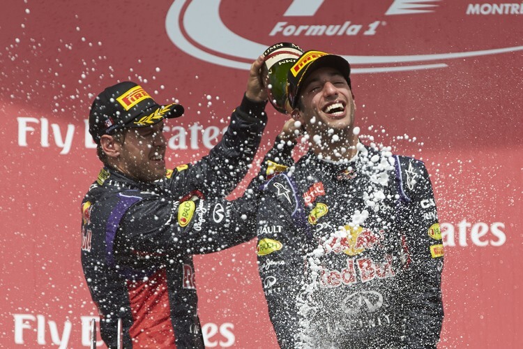 Sebastian Vettel und Daniel Ricciardo