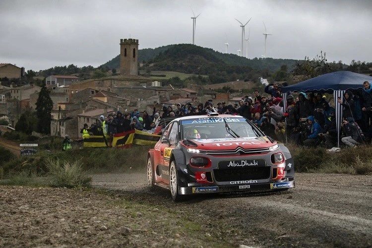 Sébastien Loeb beim 102 Sieg für Citroën 2018 in Spanien