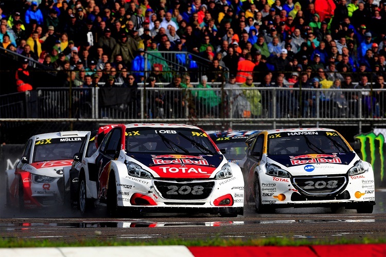 Sébastien Loeb und Timmy Hansen im Peugeot 208 WRX