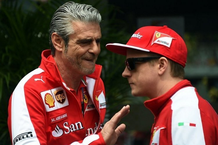 Maurizio Arrivabene und Kimi Räikkönen