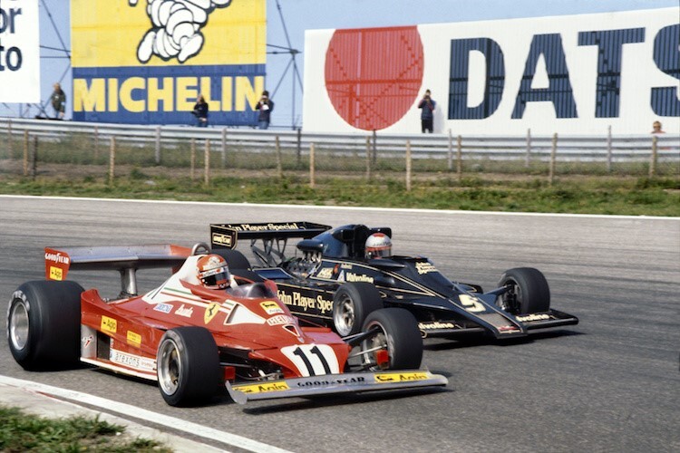 Niki Lauda 1977 gegen Mario Andretti