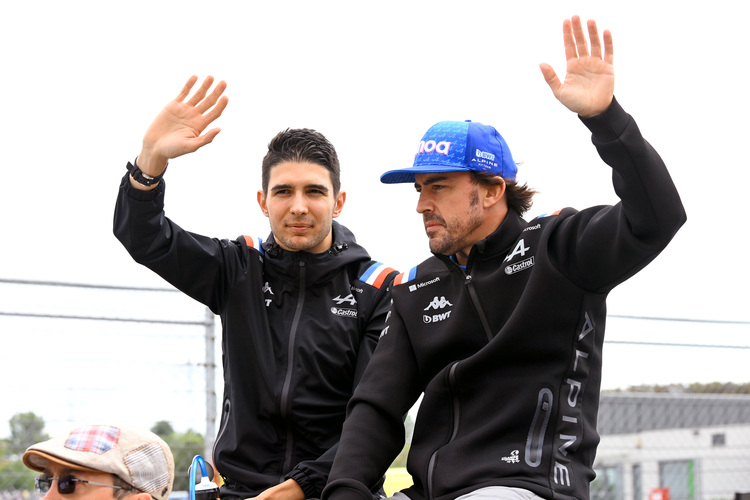 Esteban Ocon und Fernando Alonso