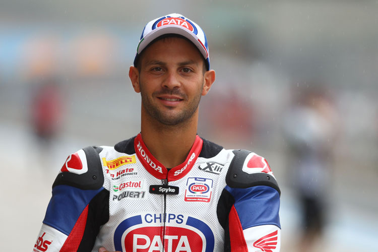 Michel Fabrizio im noch ungewohnten Pata Honda-Outfit