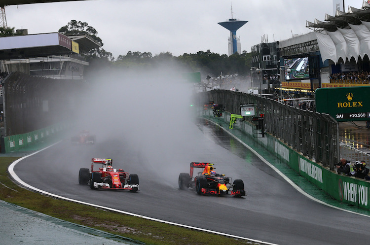 Die Strecke von Interlagos hat es in sich, oft sorgt der Regen für eine noch grössere Herausforderung