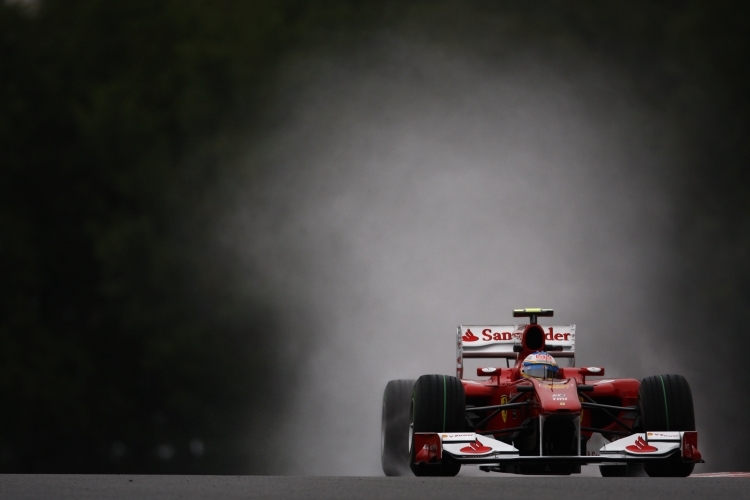 Fernando Alonso war im Regen Schnellster