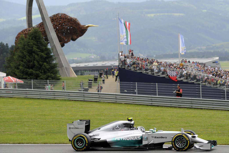 Nico Rosberg 2014 auf dem Red Bull Ring