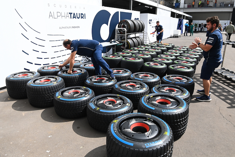 Formel-1-Reifen von Pirelli