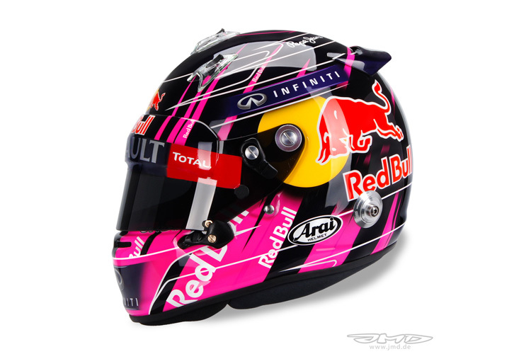 Das Helmdesign von Sebastian Vettel für Brasilien