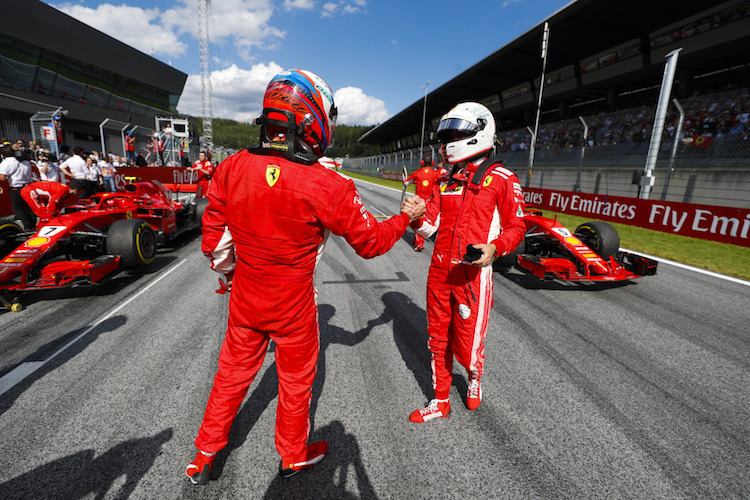 Sebastian Vettel und Kimi Räikkönen