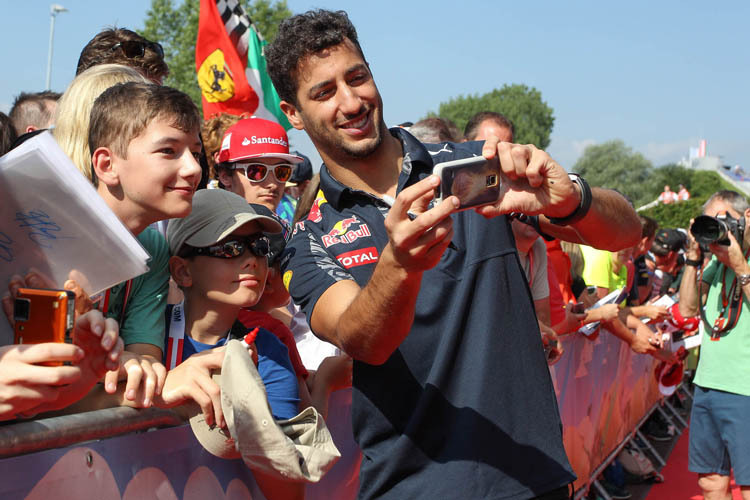 Daniel Ricciardo kam bei den jungen Formel-1-Fans besonders gut an