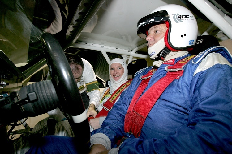 Stig Blomqvist auf seinem Lieblingsplatz im Cockpit