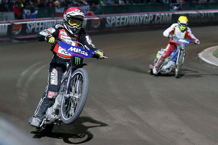 Tai Woffinden feiert seinen ersten GP-Sieg