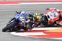 Valentino Rossi im Rennen vor Andrea Dovizioso