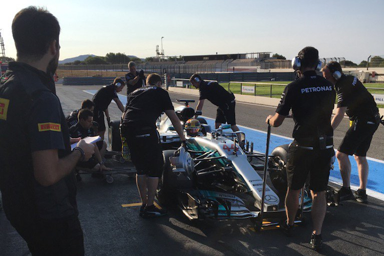 Lewis Hamilton testete zuletzt im September für Pirelli in Le Castellet