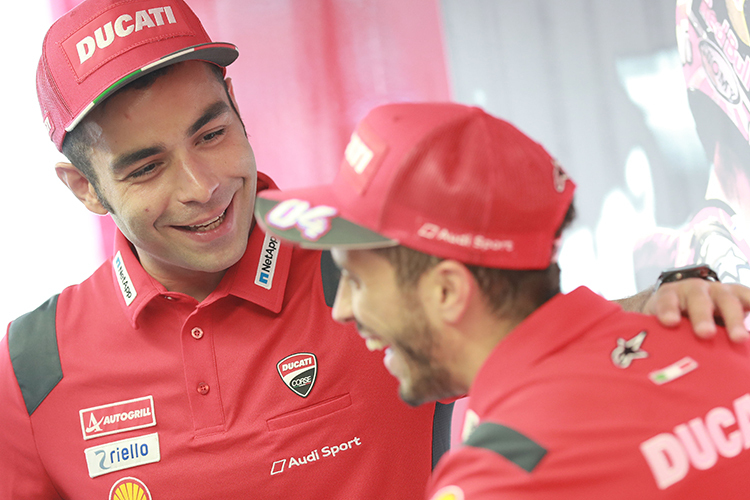 Danilo Petrucci (li.) mit Andrea Dovizioso