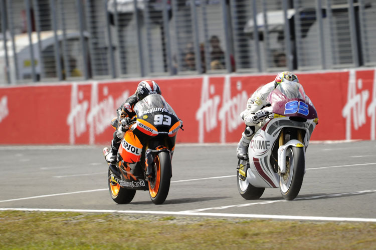 Anthony West im Kampf gegen Weltmeister Marc Márquez