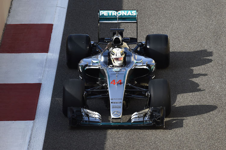 Lewis Hamilton beim Abu-Dhabi-Test