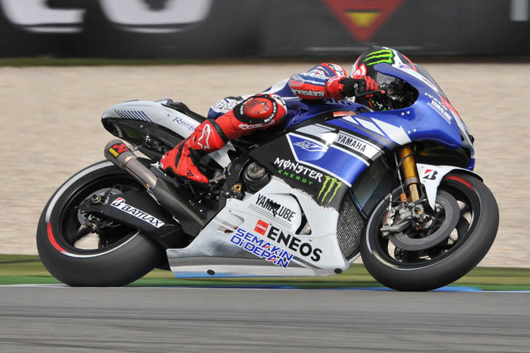 Jorge Lorenzo aufd em Weg zu Rang 8 im Warm-Up