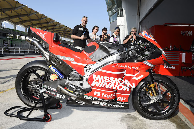 Auch auf der Ducati GP19 prangt das «Mission Winnow»-Logo