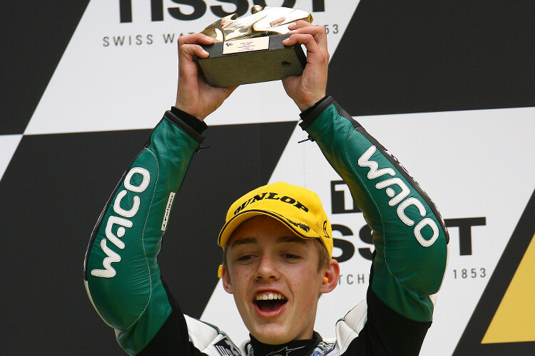 2009 eroberte Jonas Folger in Le Mans seinen ersten Podestplatz