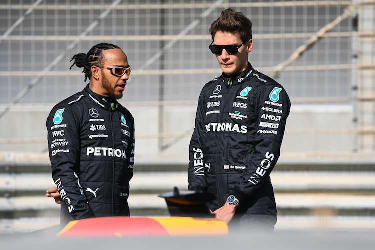 Lewis Hamilton und George Russell