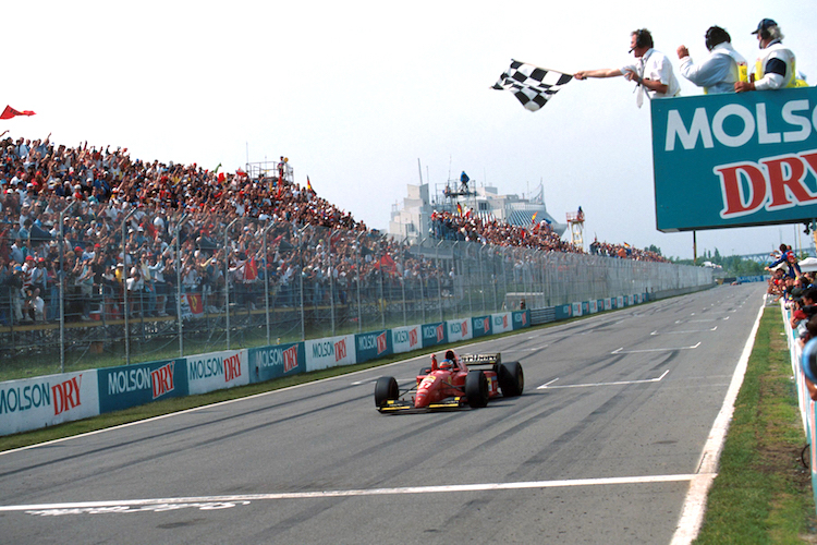 Jean Alesi rast in Montreal 1995 zu seinem einzigen Formel-1-Sieg