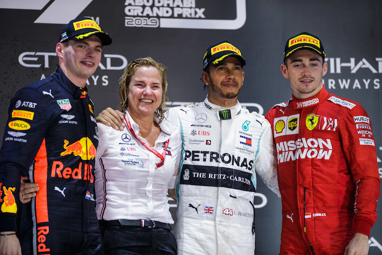 Verstappen, Hamilton und Leclerc in Abu Dhabi
