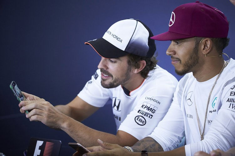 Fernando Alonso und Lewis Hamilton