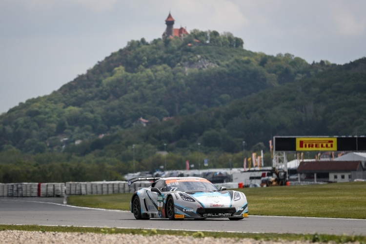 Gewinnt am Sonntag beim ADAC GT Masters in Most: Die Corvette C7 GT3-R von Markus Pommer und Marvin Kirchhöfer 