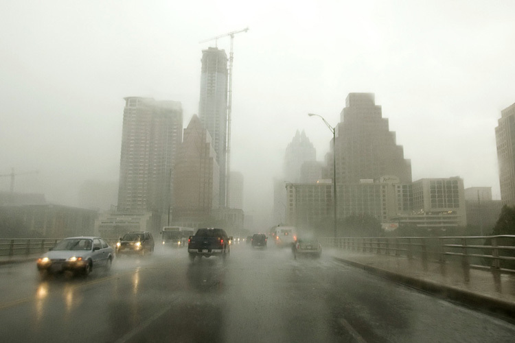 Austin im Regen – nein, danke