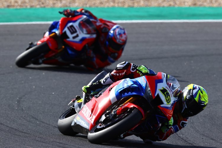 Alvaro Bautista und Leon Haslam