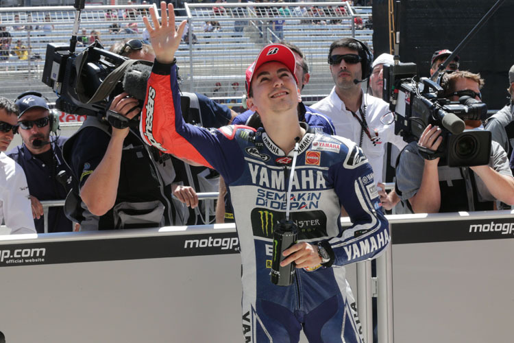 Jorge Lorenzo nach der drittbesten Quali-Zeit