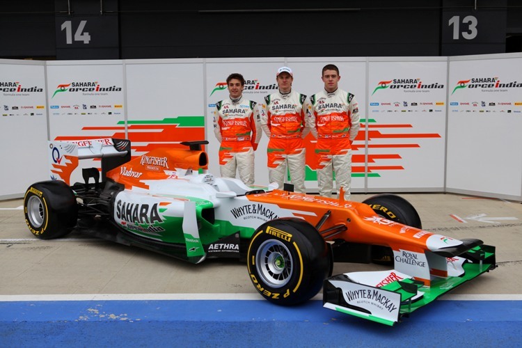 Di Resta, Hülkenberg und Bianchi mit dem VJM05