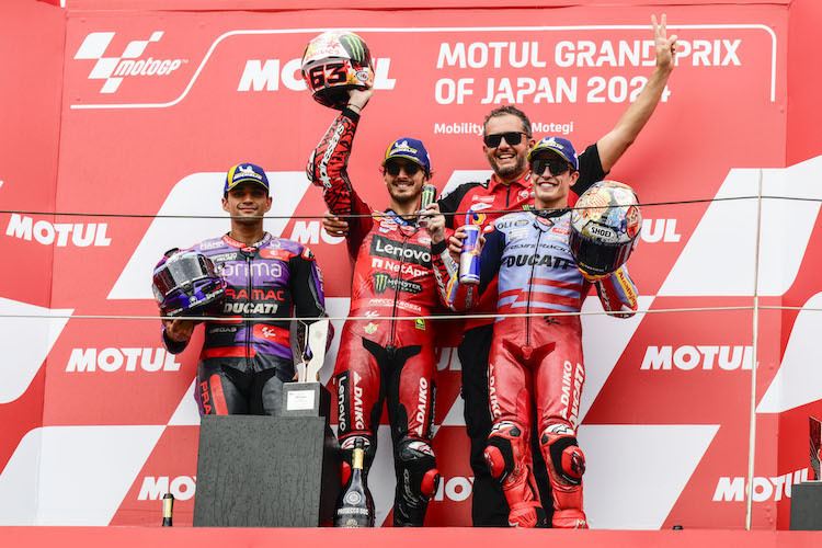 Jorge Martin, Pecco Bagnaia, Marc Márquez