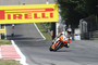 Max Biaggi 2011beim Anbremsen der Ascari