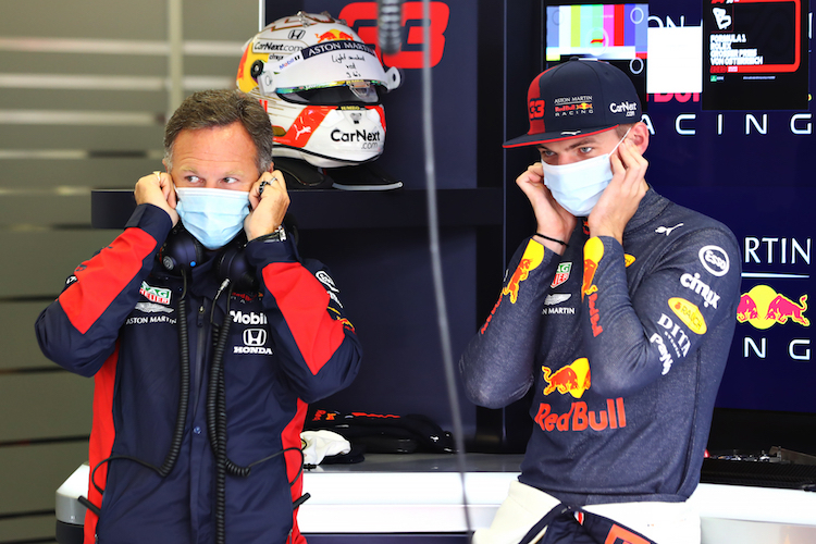 Christian Horner und Max Verstappen