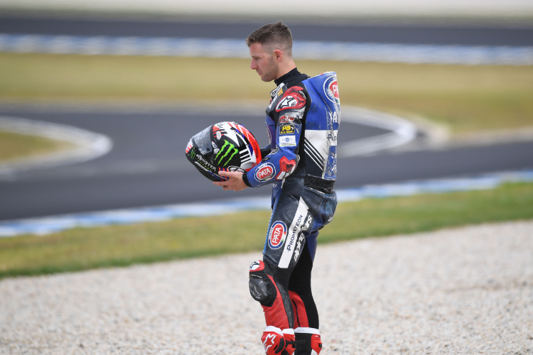 Jonathan Rea hatte am Dienstag einen heftigen Abflug